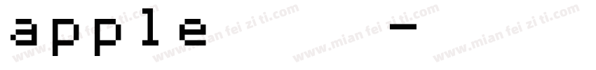 apple 正规体字体转换